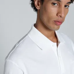 Puma White Cotton Relaxed Fit Polo T-Shirt image 5