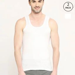 VIP White Snug Fit Vest - Pack of 2-picture-11