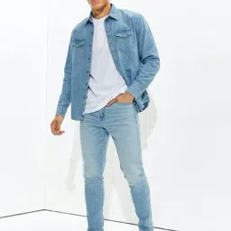 American Eagle Outfitters Blue Skinny Fit Distressed Jeans-picture-40