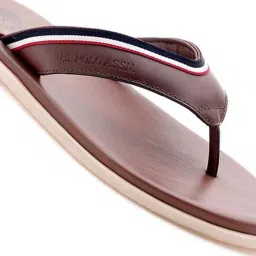 U.S. Polo Assn. Men's CORNEL Tan Thong Sandals image 5