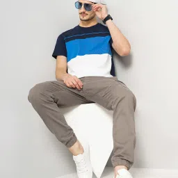 celio celio* Navy Regular Fit Cotton Crew T-Shirt image 5