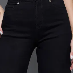 Miss Chase Black Denim Regular Fit Mid Rise Jeans image 5