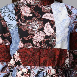 Oxolloxo Multicolor Floral Print Midi Dress image 5