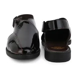 Alberto Torresi Men's Burgundy Back Strap Sandals image 5