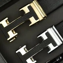 ZORO Men Textured Vegan Leather Belt image 3