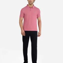 Skechers Pink Regular Fit Texture Polo T-Shirt image 5