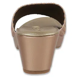 Catwalk Women's Wall St Boho Chic Rose Gold Casual Sandals image 5