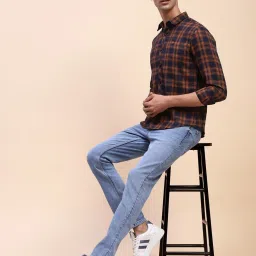 Camla Blue Cotton Regular Fit Faded Jeans image 5