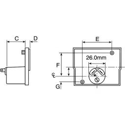 Sifam Tinsley Analogue Voltmeter DC ±1.5 %, 27 (Dia.) mm, IS 11007 image 2
