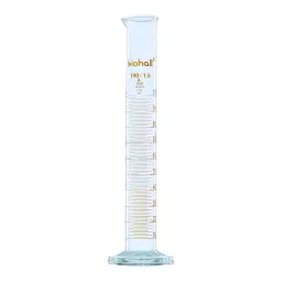 Biohall 1000 ml Measuring Cylinder with Round Base and Batch Certificate, BLS.U.168 image 1