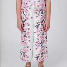 One Friday Kids White Floral Regular Fit Culottes-picture-33