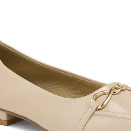 Flat N Heels Women's Beige Falt Ballets image 5