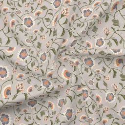 Boutique Living India Siesta Egyptian Cotton 200 TC Floral Print King Bedsheet with 2 Pillow Covers image 5