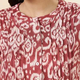 Akkriti by Pantaloons Maroon Print A Line Kurti image 5