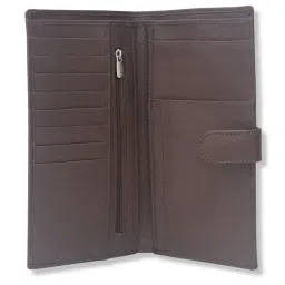 Kara Brown Leather Tri-Fold Wallet for Men image 5