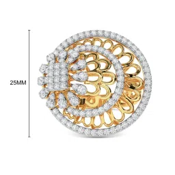 Kisna Diamond & Gold Jewellery Yashita 14k (585) Diamond & Gold Ring For Women image 5