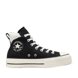 Converse Women's Chuck Taylor All Star Puff Lift Cozy Platform High Top Black Sneakers image 2