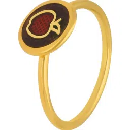 Malabar Gold and Diamonds 22k (916) Yellow Gold Ring for Girls-picture-16