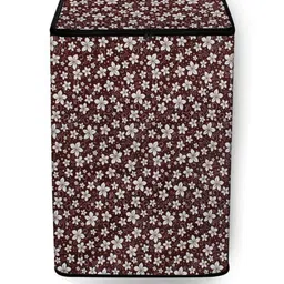 The Furnishing Tree Brown PVC Washing Machine Covers image 1