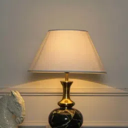 Kapoor Lamp Shades Metal Marasol Table Lamp With Cotton Shade-image-14