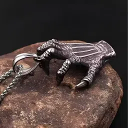 kazare Rhodium-Plated Quirky Pendants with Chains image 2