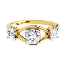 Sparkles 14k (585) Yellow Gold Lab Grown Diamond Rings-picture-15