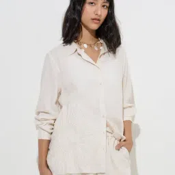 LOV by Westside Off-White Sun Embroidered Shirt-picture-31