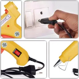 CRAFTYGUN 20 W Mini Glue Gun with 50 Sticks Yellow 7 mm Stick Diameter, SH_YELOWW--MINI-50-STKKS-20WT image 3