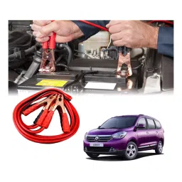 Auto Pearl 1.83 m (6 Ft) 500 A Heavy Duty Anti Tangle Battery Jumper Booster Cables for Renault Lodgy (Pack of 2)-picture-29