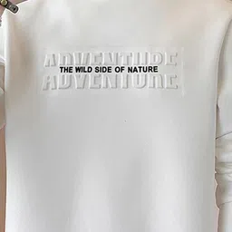 StyleCast x Revolte Typography Printed High Neck Long Sleeves Pullover Sweatshirt image 3