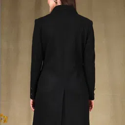 The Roadster Lifestyle Co Wool Single-Breasted Notched Lapel Collar Overcoat image 5