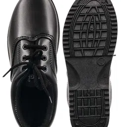 Priaansha Kids Lace Up School Shoes - Black-picture-14