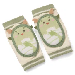 Baby Knee PadsAnti Slip with Dino Design - Light Green-image-43