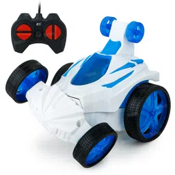 Fiddlerz Remote Control Stunt Car for Kids with 360° Rotating Action Flashing Lights Dual Mode RC Car Toy for Boys and Girls (Multicolor) Pack of 1-picture-18