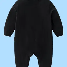 The Peppy Tend 100% Cotton Family Theme Full Sleeves Mom Dads Mini Masterpiece Text Printed Romper - Black image 3