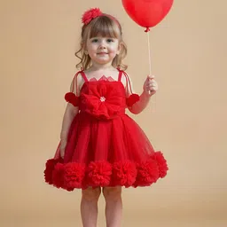 PINK LEAF Balloon Dress-picture-34