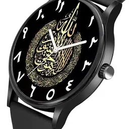 Gopal Shopcart Unisex Silicon Straps Analogue Watch SilmBLK-Islamic-NUM08-804BLK_SH image 3