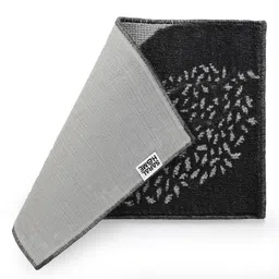 saral home Saralhome 24X7 Antiskid PP BCF yarn Door Mat Black. 40cm x 60cm image 4