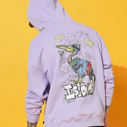 GRIFFEL Men Printed Long Sleeves Hooded Sweatshirt-image-73