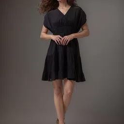 DressBerry Women Crepe Fit & Flare Dress-image-97