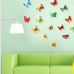 Asian royal Red & Blue Printed Water Proof Wall Sticker-picture-28