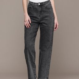 Label Ritu Kumar Women Jean Straight Fit Stretchable Jeans-picture-30