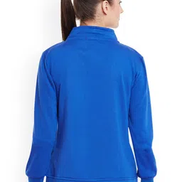 Belle Fille Women Blue Solid Jacket image 2