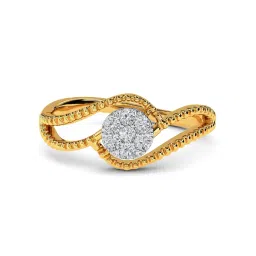 Kisna Diamond & Gold Jewellery Vivien 18k (750) Diamond & Gold Ring For Women image 5