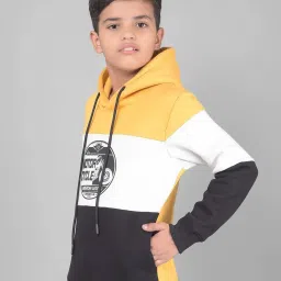 Crimsoune Club Kids Multicolor Color Block Full Sleeves Sweatshirt image 5