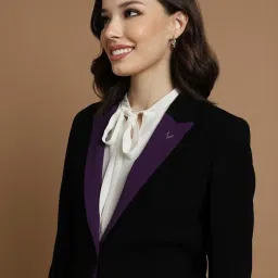 Allen Solly Black Regular Fit Blazer image 5