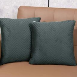 Saral Home Brown Velvet Cushion Covers - Set of 2-image-77