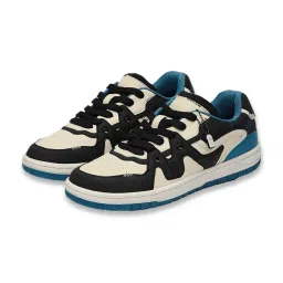 The Souled Store Men's Cream & Black Casual Sneakers image 5