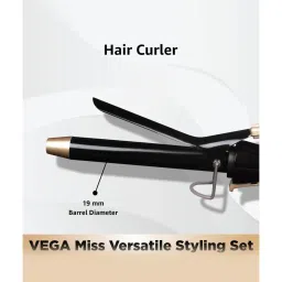 Vega Miss Versatile Styling Set Straightener, Curler & Dryer Gift Combo (VHSS-03) image 5