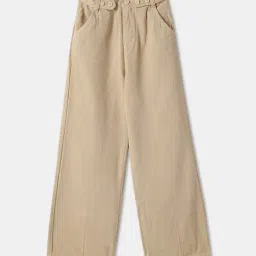 R&B Kids Beige Regular Fit Jeans-picture-15